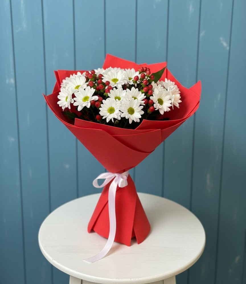 Букет цветов из: Хризантемы в Крапивинском