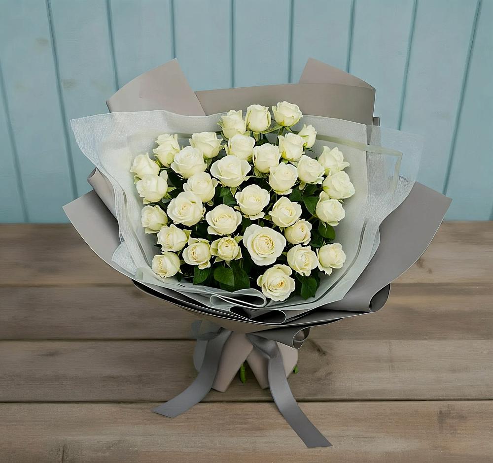 Букет Белоснежная нежность в Крапивинском