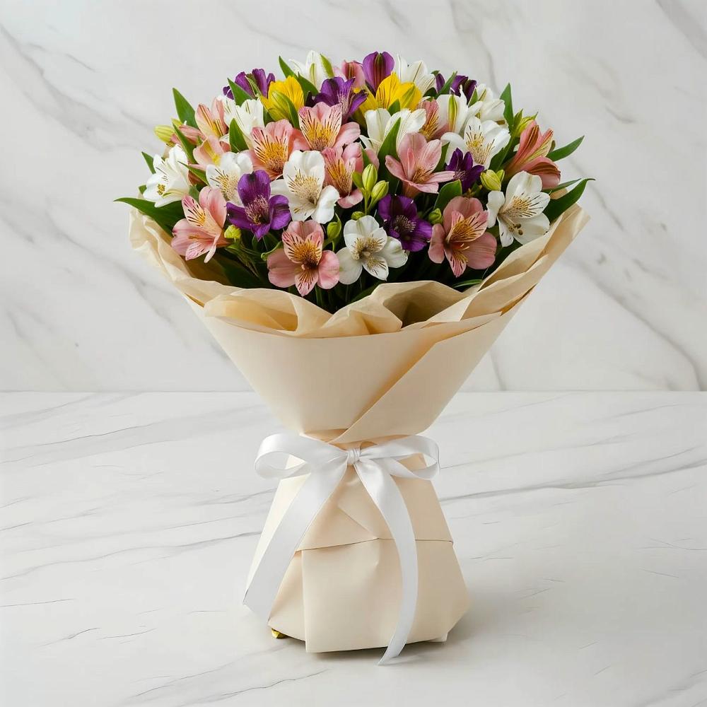 Букет цветов из: Альстромерии в Крапивинском