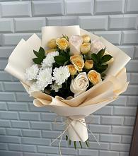 Букет цветов из:  Розы и Хризантемы в Крапивинском