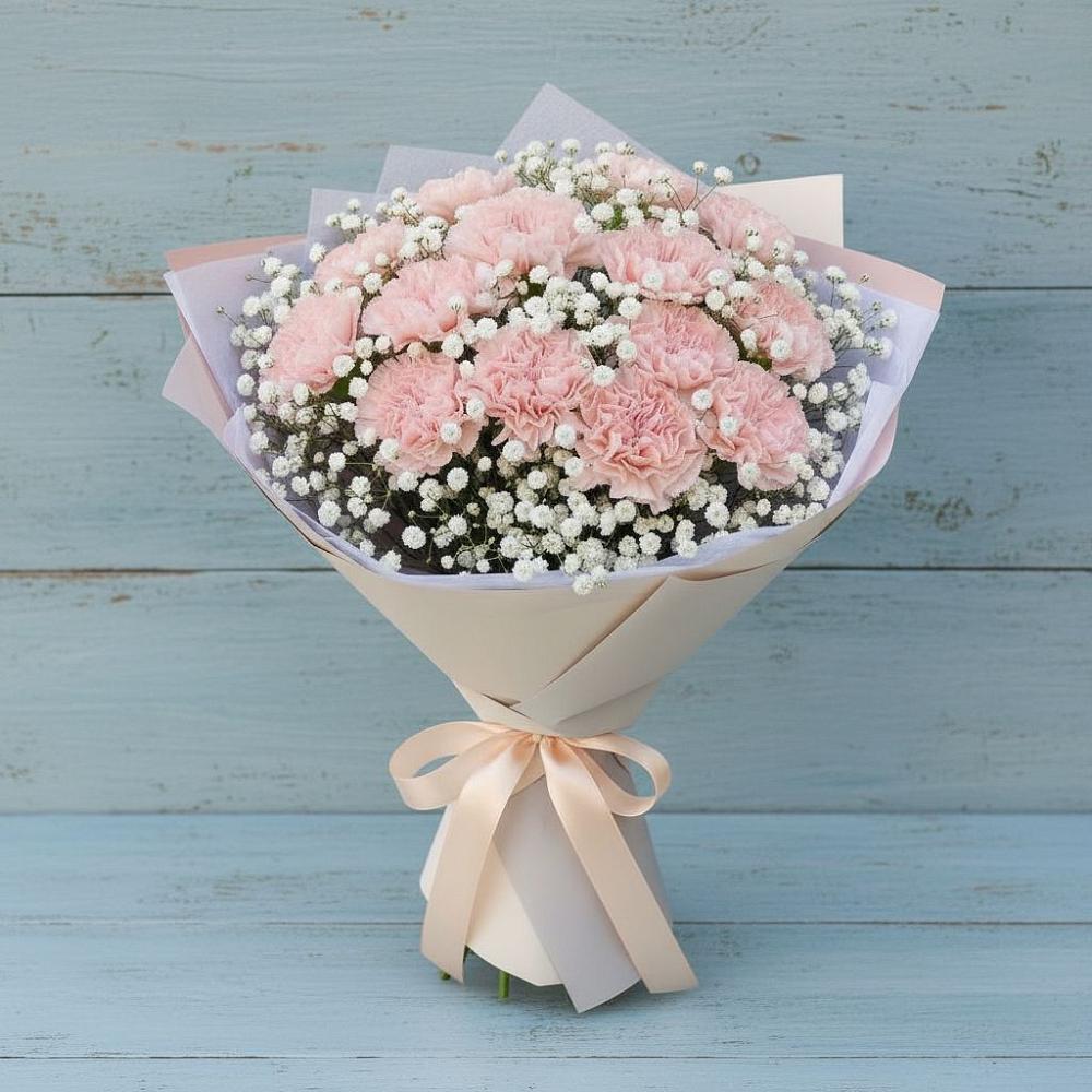 Букет цветов из: Гвоздики в Крапивинском