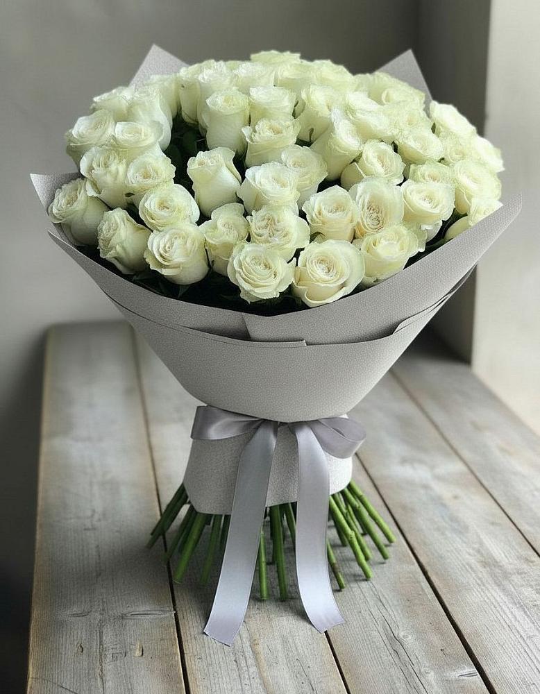 Букет 35 Белых роз в Крапивинском