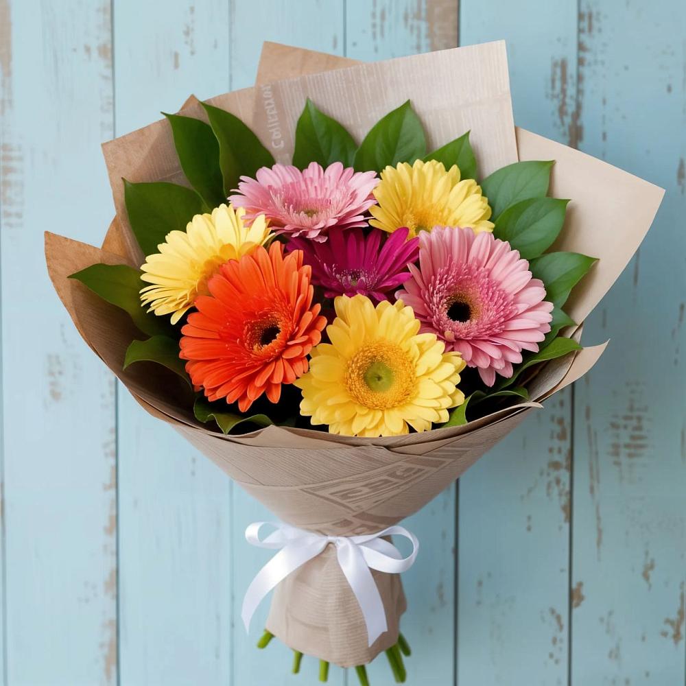Букет цветов из: Герберы в Крапивинском