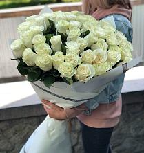 Букет 35 Белых роз #REPLACE_PRED# Крапивинском