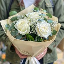 Букет Нежные грёзы в Крапивинском Букет цветов из: Розы в Крапивинском