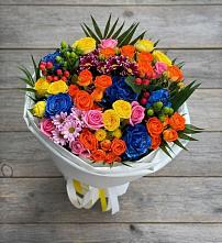 Букет цветов из:  Розы и Хризантемы в Крапивинском