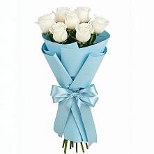 Букет 7 белых роз Проуд #REPLACE_PRED# Крапивинском