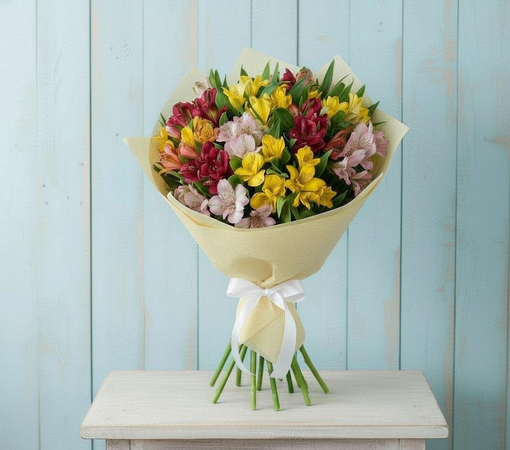 Букет цветов из: Альстромерии в Крапивинском