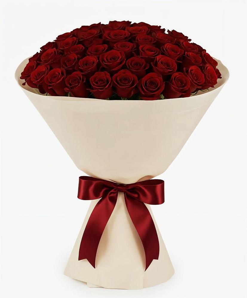 Букет 101 Бордовая роза Блэк Бакарра в Крапивинском