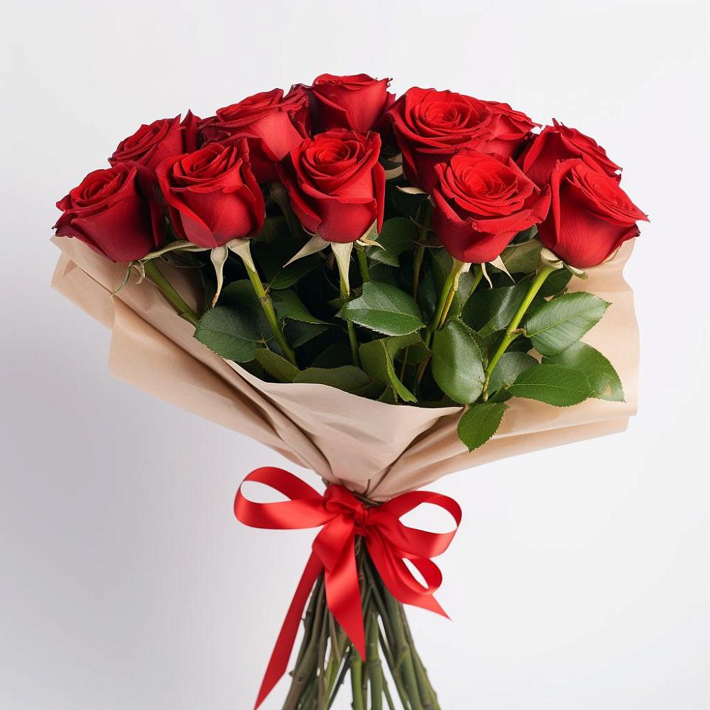 Букет 11 Красных роз Эдлесс Лав в Крапивинском