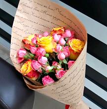 Букет цветов из:  Розы #REPLACE_PRED# Крапивинском