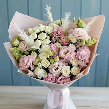 Букет цветов из:  Альстромерии и Розы в Крапивинском