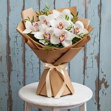 Букет цветов из:  Орхидеи и Розы в Крапивинском